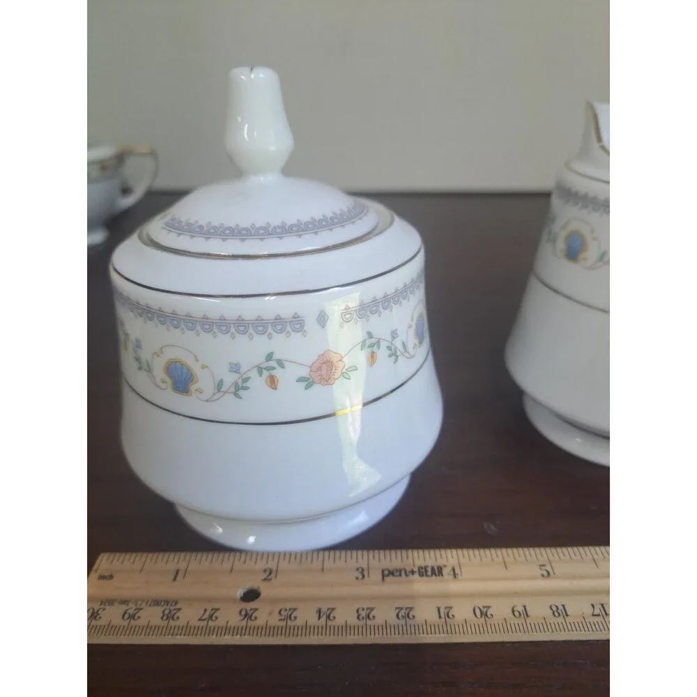 Sango Royal Majestic Tivoli China Creamer And Sugar Bowl 8305